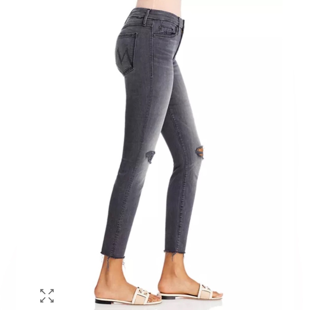 MOTHER THE LOOKER ANKLE FRAY JEANS - BURNING OUT LANTERNS Size 27 - Picture 2 of 11